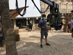 An exterior street set .