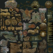 Textures for models of undead: yellow musk zombie, zombie, skeleton.