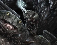 Bullywug attack.jpg (90 KB) A gang of bullywugs led by a shaman.