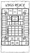 A map of Wings Reach from the novel.