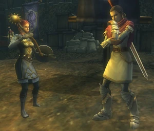 Dai convincing Faline.