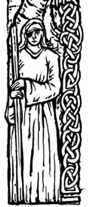 A woodcut of Maskyr the One-Eyed later in life.