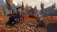 An aranea attacking a drow in Rothé Valley.