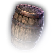 A dingy-looking barrel.