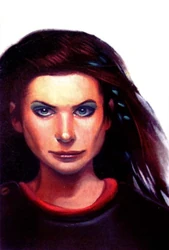 Jaheira during her adventures in 14th century DR.