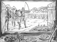 Mosstone.png (1.38 MB) A plate of ham sits on a windowsill in Mosstone.