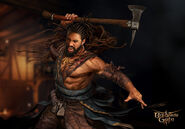 A raging barbarian from Baldur's Gate III.