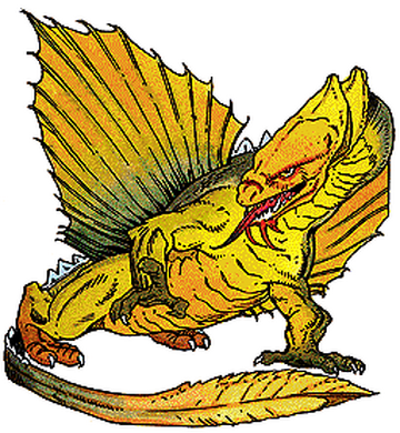 Adult brass dragon from dungeons & dragons 5e on Craiyon