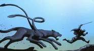 Displacer beast and its victim.jpg (223 KB) A displacer beast chasing its prey.