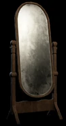 A standing mirror.