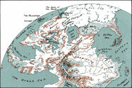 Map showing the Southern Ocean southeast of Kara-Tur.