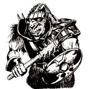 A hobgoblin from 2nd edition, by Jim Holloway.