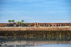 Dressed-up Carrickfergus Castle dock (courtesy PhotoGraft).