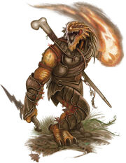 A typical male dragonborn.