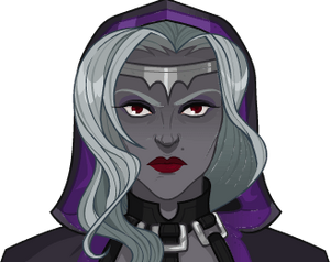 Viconia's portrait from Idle Champions of the Forgotten Realms.