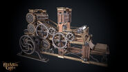 The printing press from the Baldur's Mouth in Baldur's Gate.