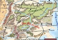 A map of the Dalelands, circa 1372 DR