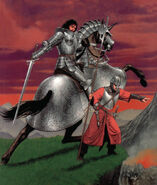 Armored horse from the Blade Kingdoms.