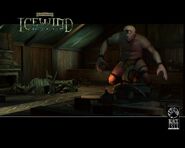 A promotional wallpaper for Icewind Dale (game)