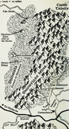 The second iteration of the map of the Snowflake Mountains from In Sylvan Shadows.