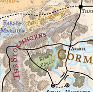 A late 14th century DR map of the Stonelands.