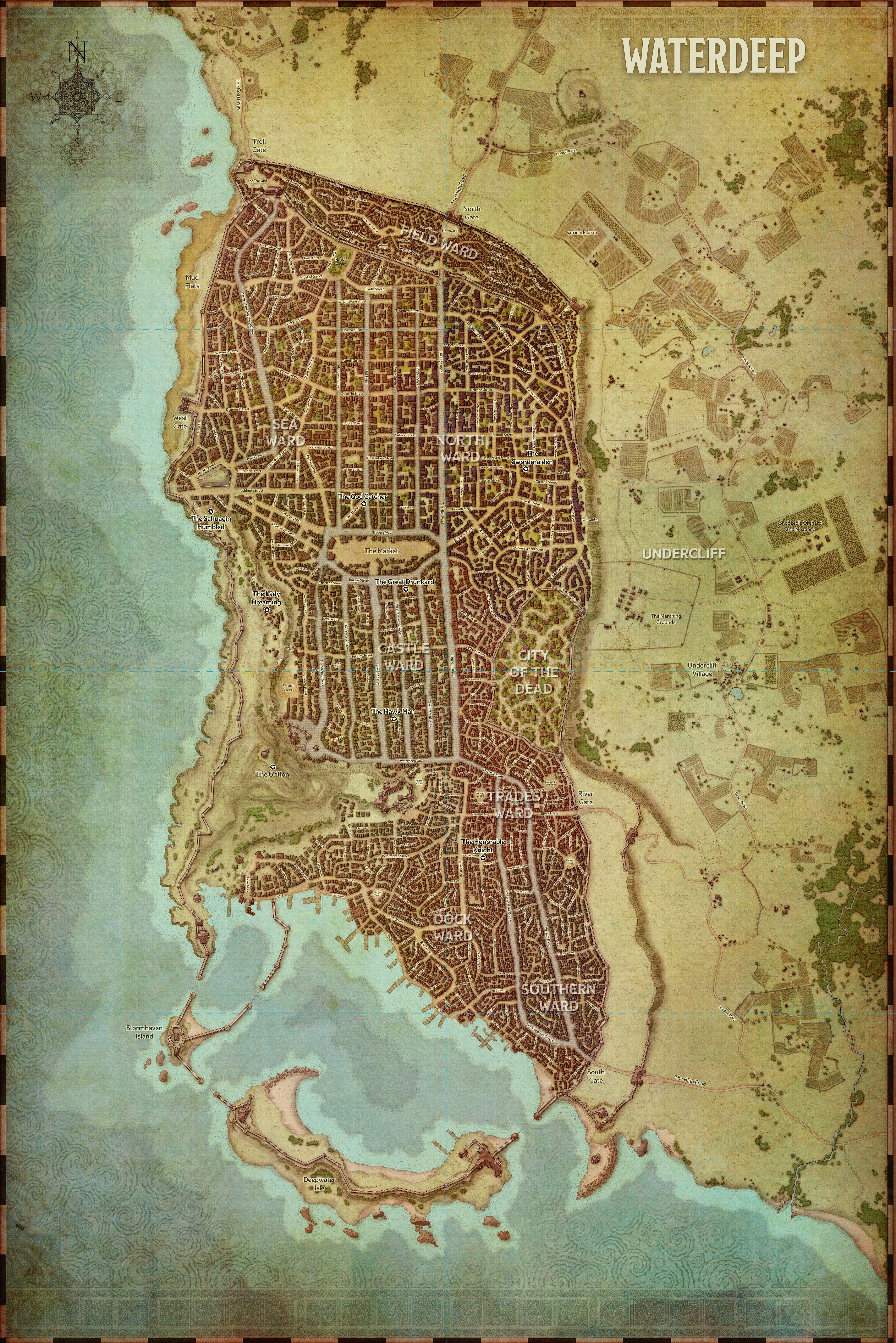 Map Of Waterdeep Dnd 5e Undercliff | Forgotten Realms Wiki | Fandom