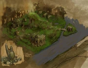 Grave Hollow, concept art by Vance Kovacs.