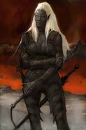 Drow female portrait from Icewind Dale 2.