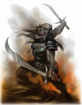 A krinth attacking.