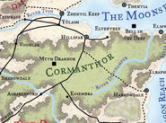 Myth Drannor's location in the forest of Cormanthor.