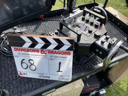 D&D movie clapperboard