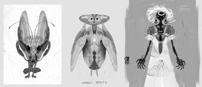 Concept art of chwingas made for Tomb of Annihilation, by Victor Maury.