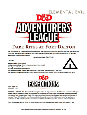 Dark Rites at Fort Dalton