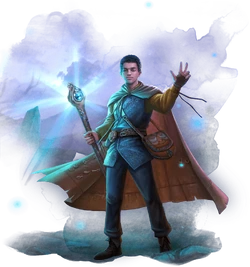 Simon Aumar, with bag of holding slung at his waist.