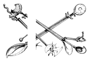 A variety of sharp and pointy mouthpicks.