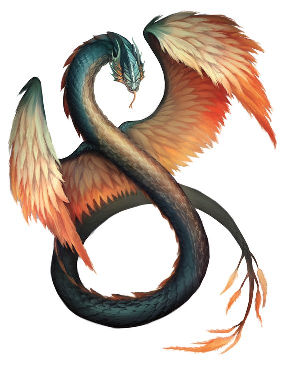 winged snake dragon