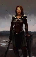 A human female fighter from Icewind Dale.