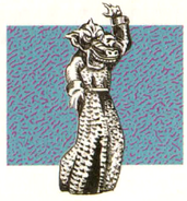 A mind flayer from the Japanese version of the game.