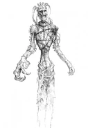 A depiction of a flesh golem from Neverwinter Nights.
