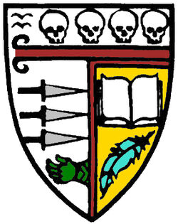 A quill pen featured on the coat of arms of the Estelmer family.