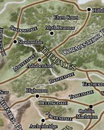 Forgotten Realms Dalelands Map Dalelands | Forgotten Realms Wiki | Fandom