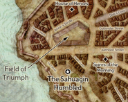 A map showing the location of the Sahuagin Humbled in 1492 DR.