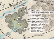 Map showing Dancing Dell (3), circa 1372 DR.