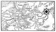 The map featured in The Year of Rogue Dragons (omnibus).