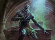 A depiction of a ghoul from Adventures in the Forgotten Realms.