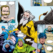 Duum recoiling from the illusory manticore.