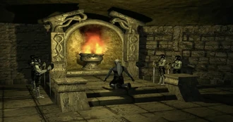 One of several shrines of the Elven Catacombs.