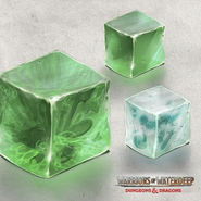 A gelatinous cube concept art from Warriors of Waterdeep.