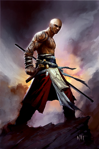 Promotional art of Rasaad yn Bashir, by Nat Jones.