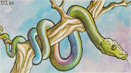 A giant constrictor snake.